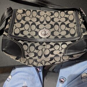 Coach Black and Cream Women's Bag